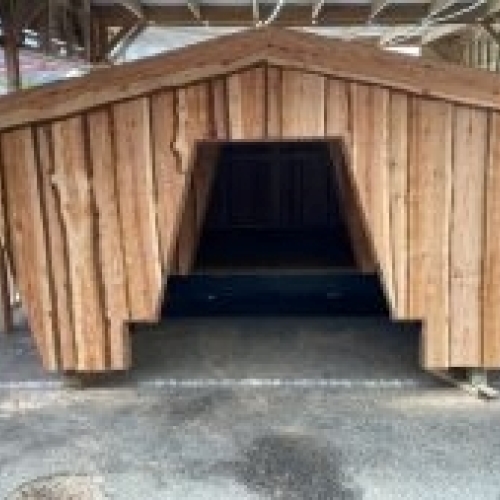 Shelter bygget af tømrer i Børkop