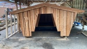 Shelter bygget af tømrer i Børkop