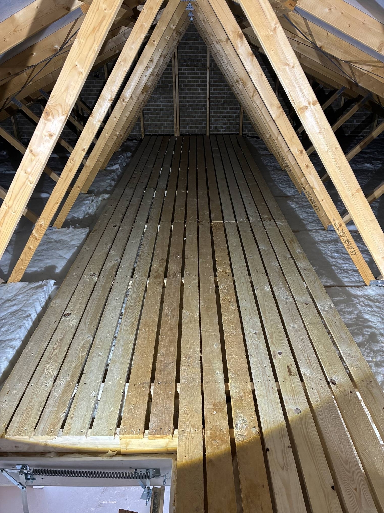 Tømrerarbejde på loft